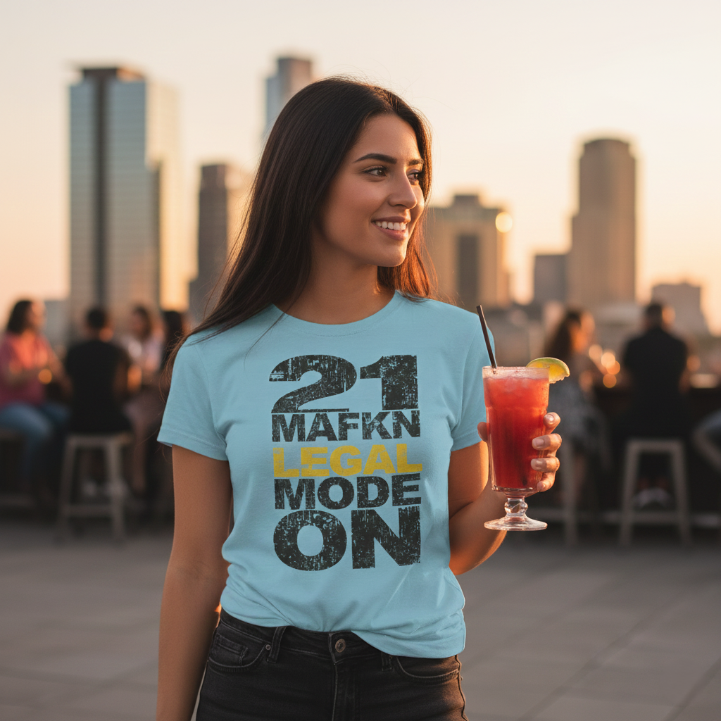 21 MaFKN Legal Mode On | 21st Birthday Shirt | Birthday Gift | Birthday Party | Birthday Tshirt Tee