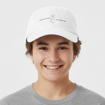 Smiley Embroidered Cap | I smile like it's all good...That's MaFKN acting | Aesthetic Hat |